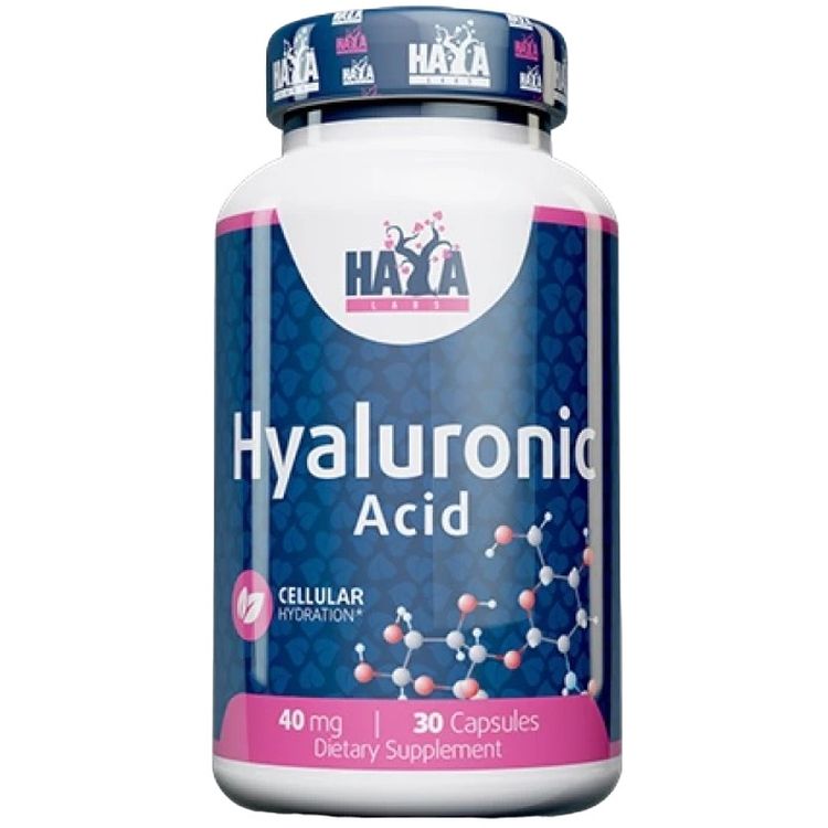 Гиалуроновая кислота Haya Labs Hyaluronic Acid 40 мг 30 капсул - фото 1