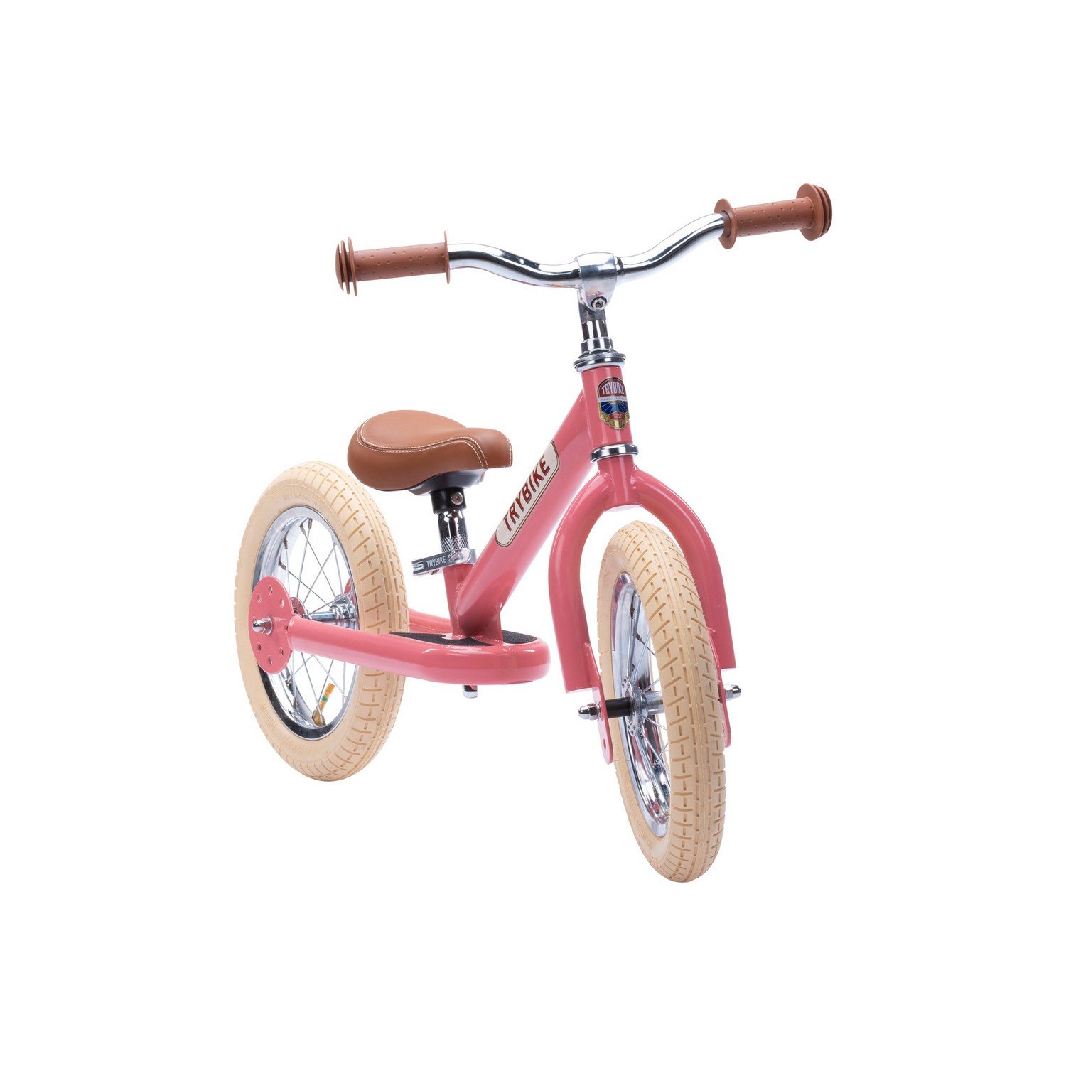 Двоколісний балансуючий велосипед Trybike steel 2 в 1, рожевий (TBS-2-PNK-VIN) - фото 2