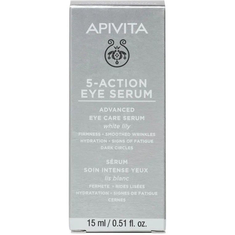Сыворотка интенсивного ухода Apivita 5 Action Eye Serum 5 в 1 для кожи вокруг глаз, 15 мл - фото 2