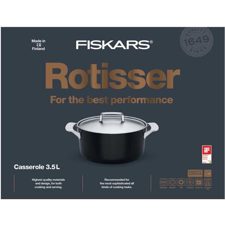 Каструля Fiskars Rotisser 3.5 л 22 см (1023755) - фото 2