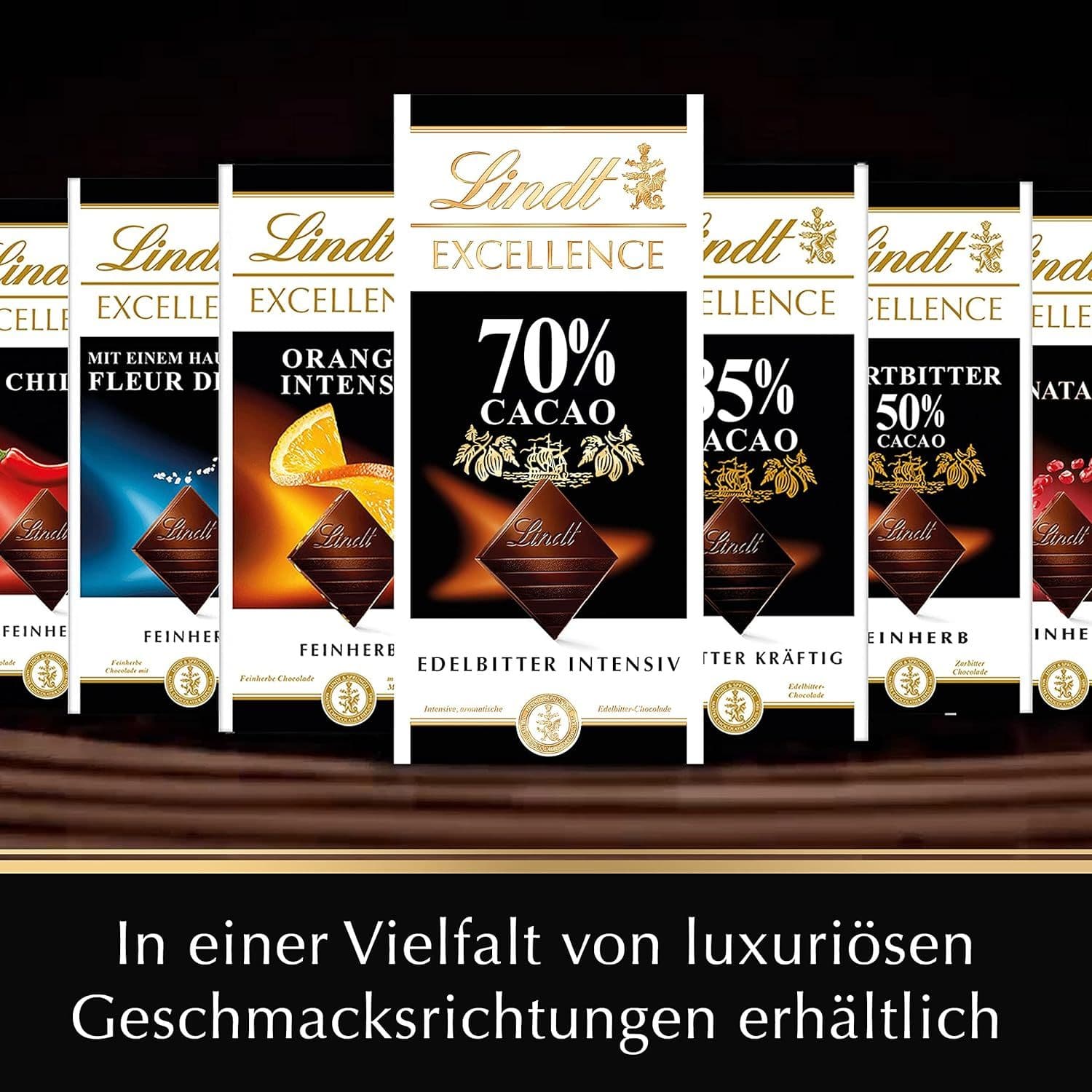 Шоколад черный Lindt Excellence с миндалем, фундуком и клюквой 100 г - фото 7