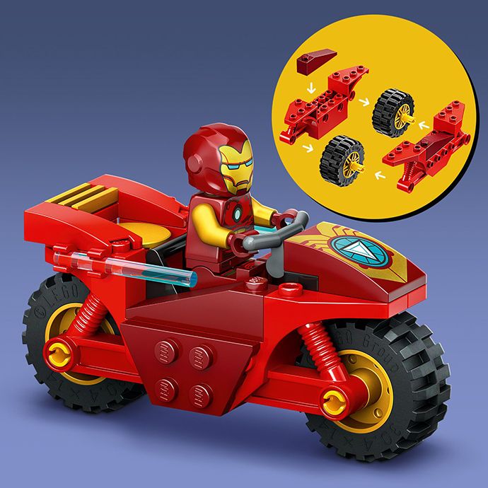 Конструктор LEGO Super Heroes Marvel Железный Человек на мотоцикле и Галк 68 деталей (76287) - фото 6