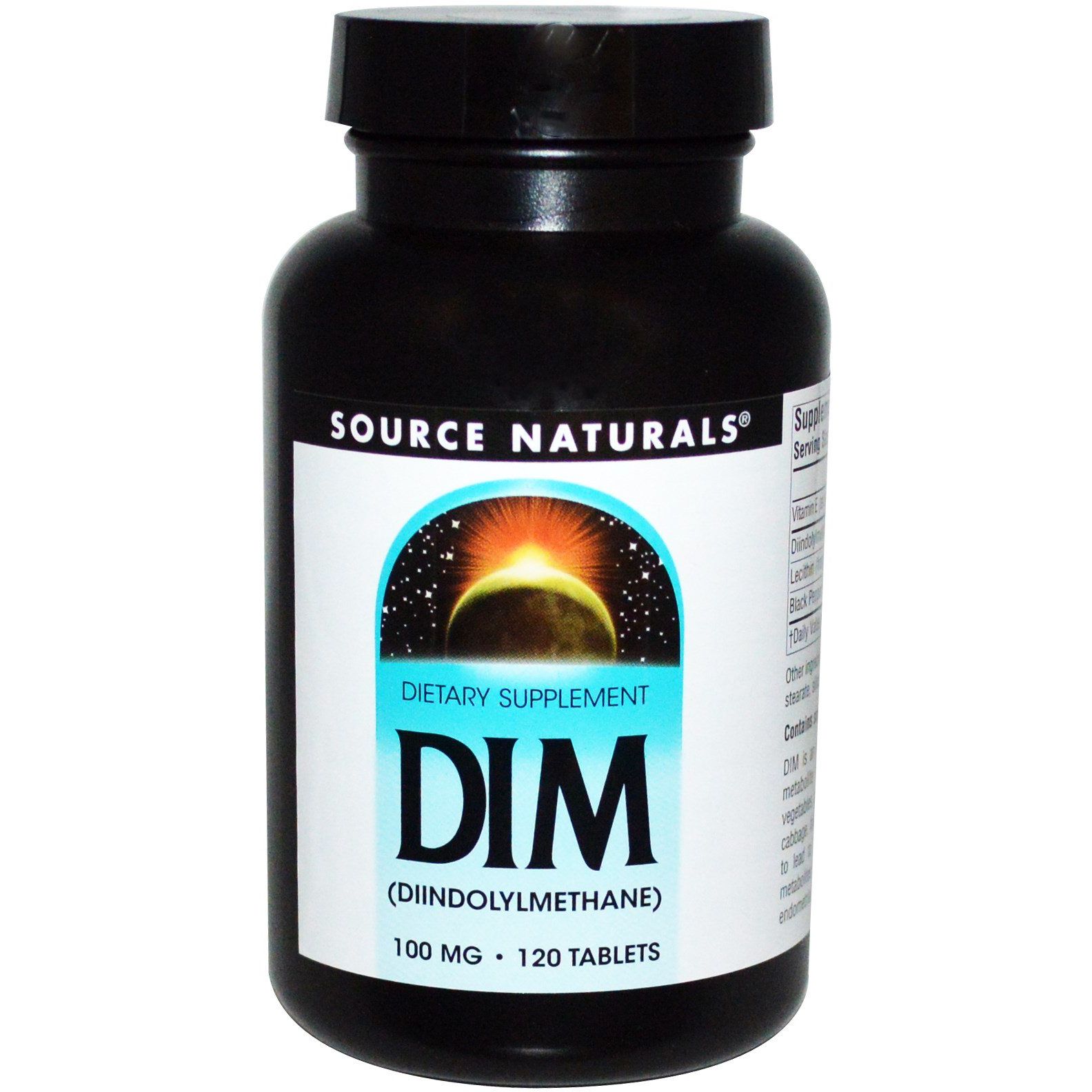 Натуральная добавка Source Naturals DIM дииндолилметан 100 мг 120 таблеток - фото 1