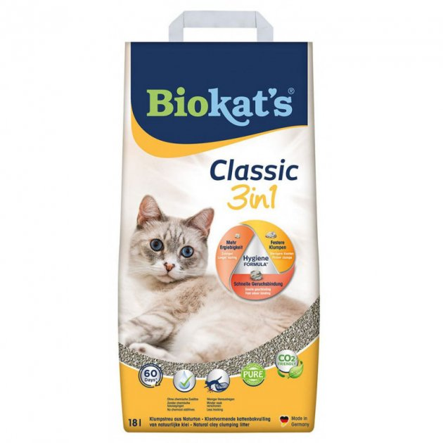 Бентонітовий наповнювач Biokat's Classic 3 в 1, 18 л (G-613789) - фото 1