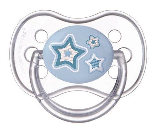 Силіконова симетрична пустушка Canpol babies Newborn Baby 18+ міс., синій (22/582_blu) - фото 1