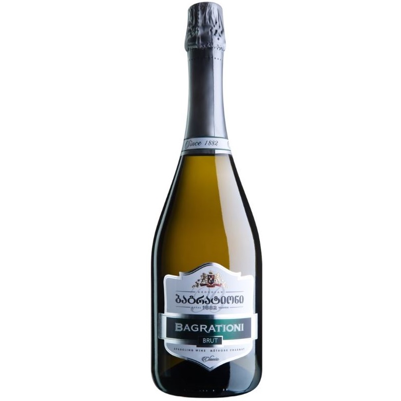 Вино игристое Bagrationi Classic Brut, белое, брют, 12%, 0,75 л (217101) - фото 1
