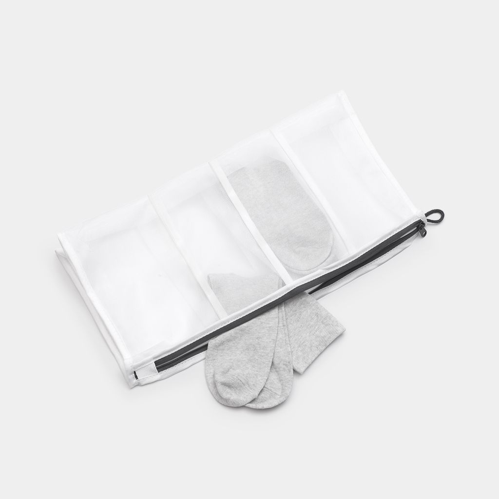 Сумка для стирки носков Brabantia, 22x42x1 см, белая (149627) - фото 2