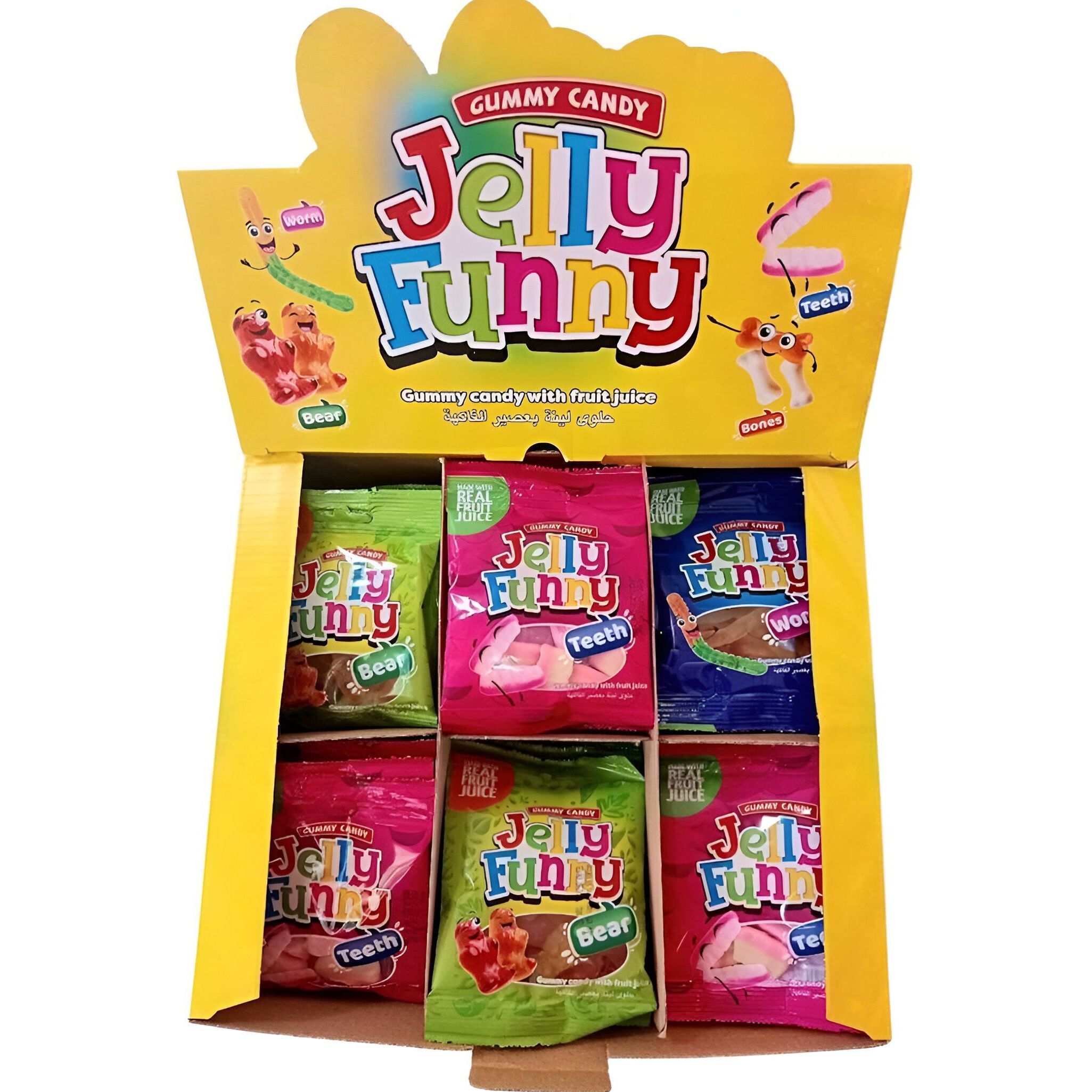 Жевательный мармелад Elvan Jelly Funny Микс 20 г - фото 1