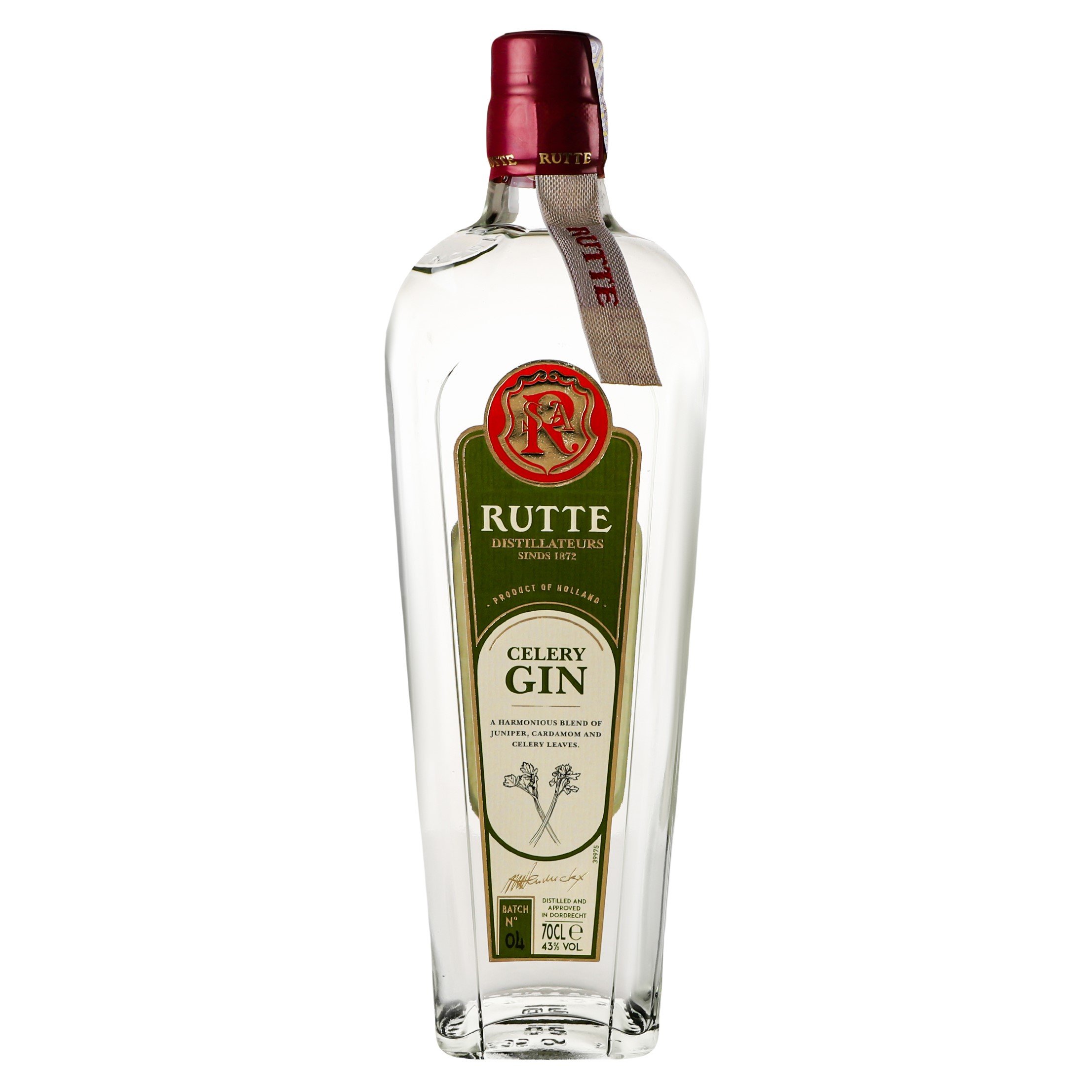 Джин Rutte Celery Dry Gin, 43%, 0,7 л (852646) - фото 1