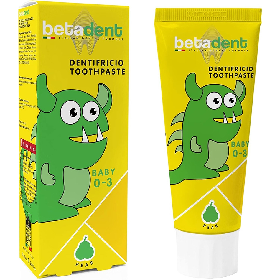 Зубна паста Betadent Baby Pear 0-3 75 мл - фото 2