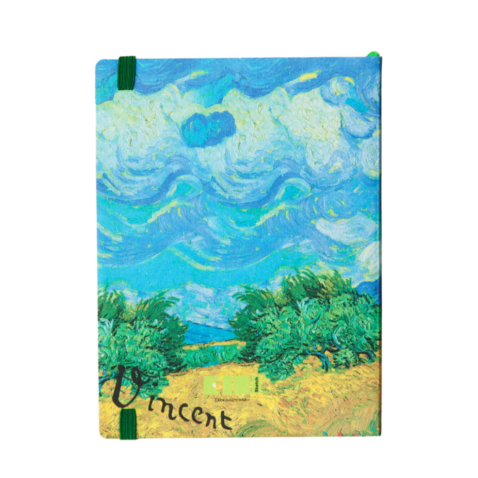 Планер-записная книжка Kiri sketch Ван Гог Пшеничное поле с кипарисом 22402-KR мягкая обложка 192 страницы   - фото 2