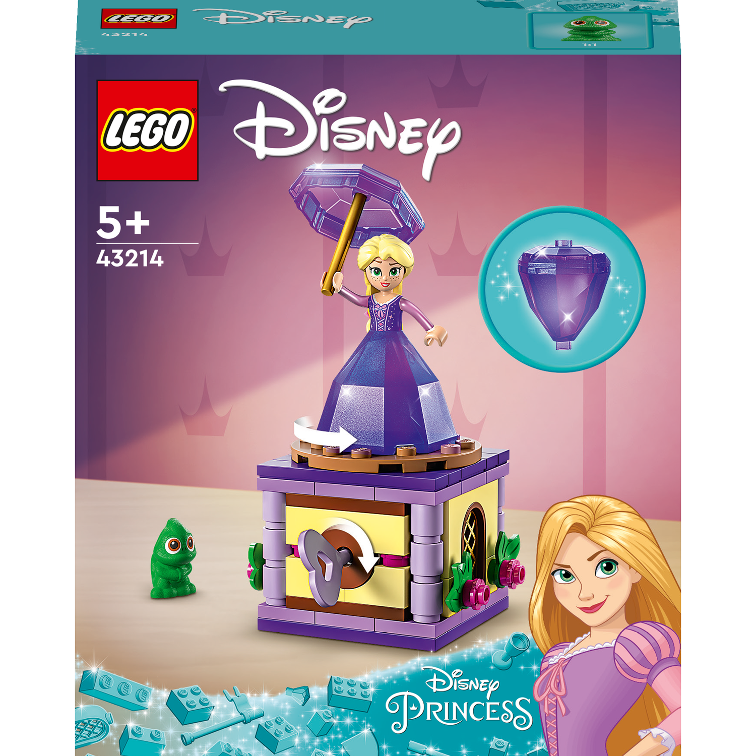 Конструктор LEGO Disney Princess обертаюча Рапунцель, 89 деталей (43214) - фото 1