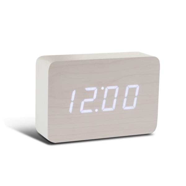 Смарт-будильник з термометром Gingko Brick, білий, 2000 мАг (GK15W13) - фото 1