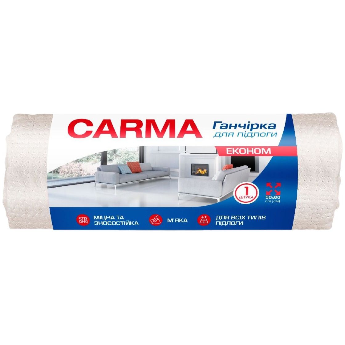 Ганчірка для підлоги Carma 50х60 см (4506) - фото 1