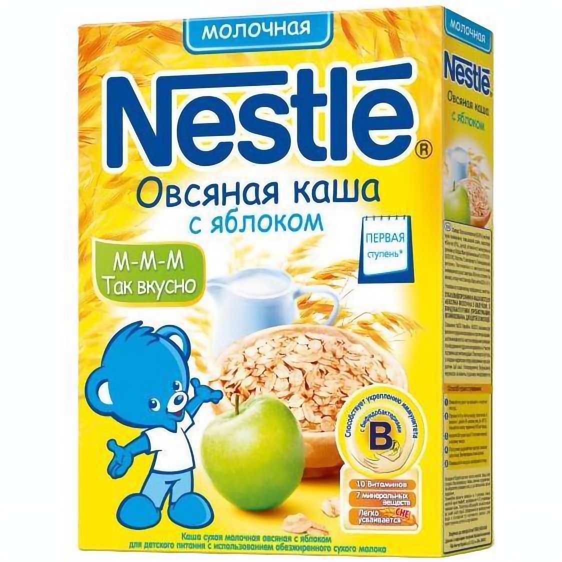 Молочна каша Nestle Вівсяна з яблуком 250 г - фото 1