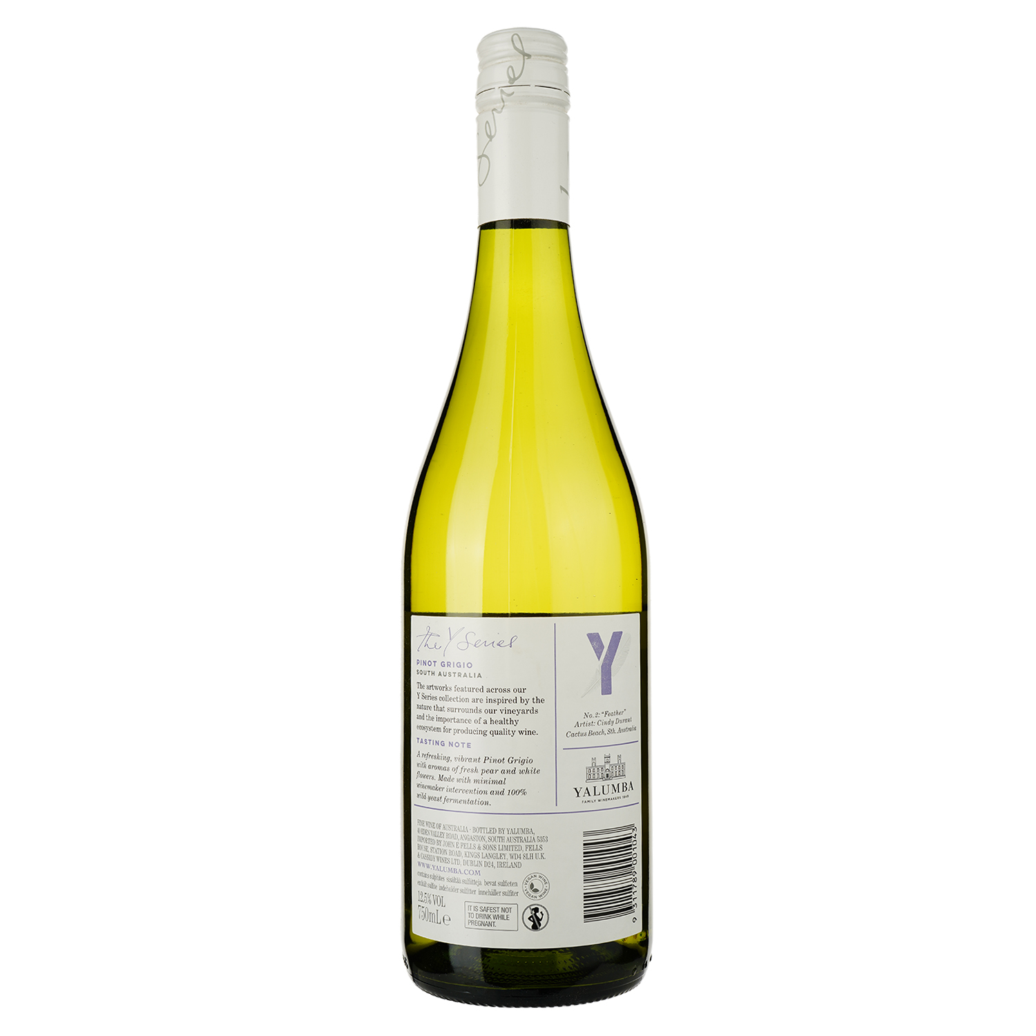 Вино Yalumba Pinot Grigio Y Series, белое, сухое, 0,75 л - фото 2