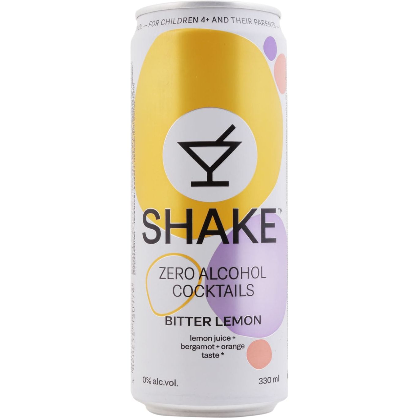 Напиток сокосодержащий Shake Bitter Lemon сильногазированный 0.33 л ж/б (907571) - фото 1