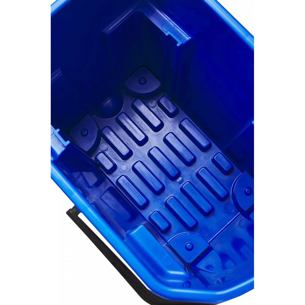 Тележка для уборки Ermop Professional на 1 ведро с отжимом голубая 20 л - фото 4