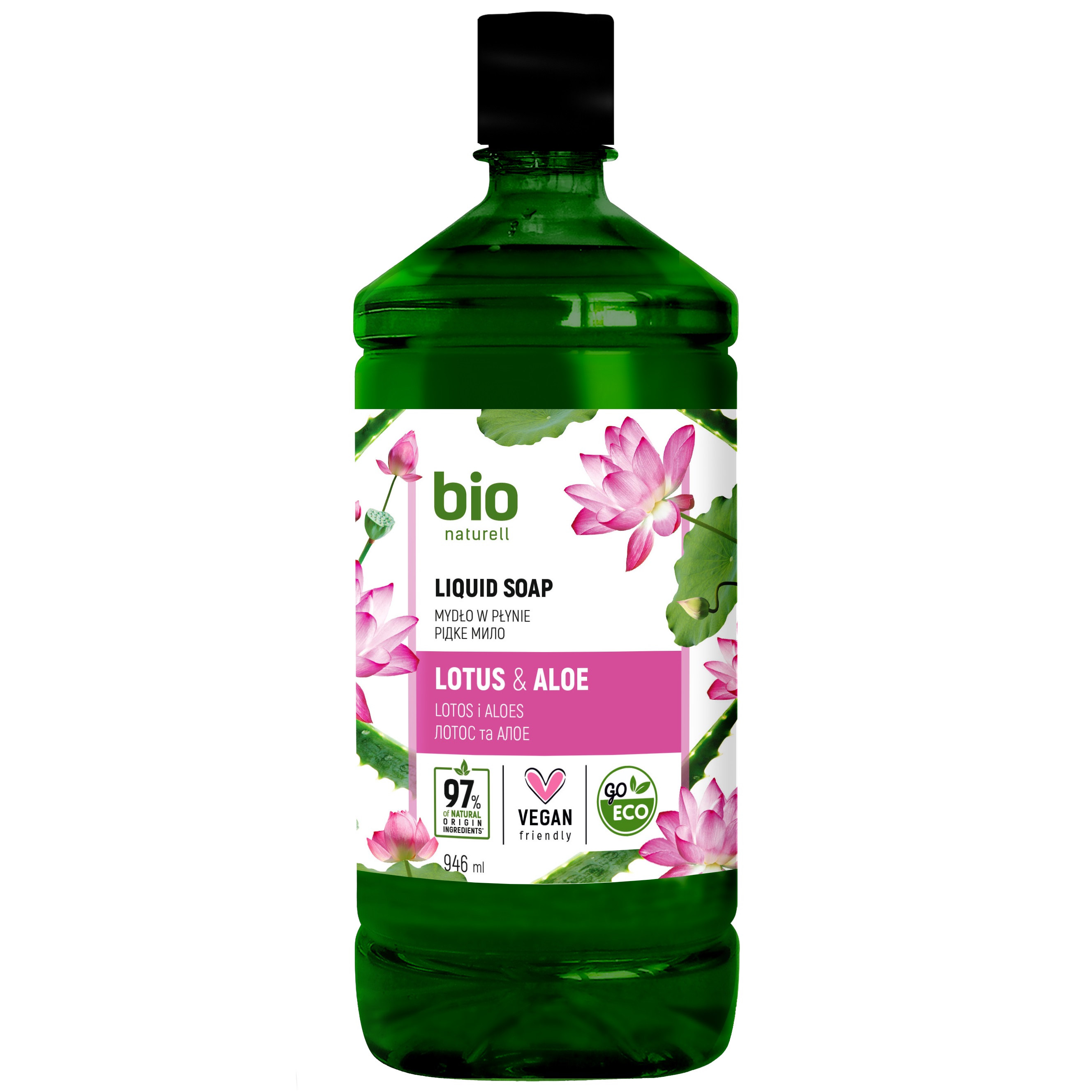 Жидкое мыло Bio Naturell Lotus&Aloe Liquid soap, 946 мл - фото 1