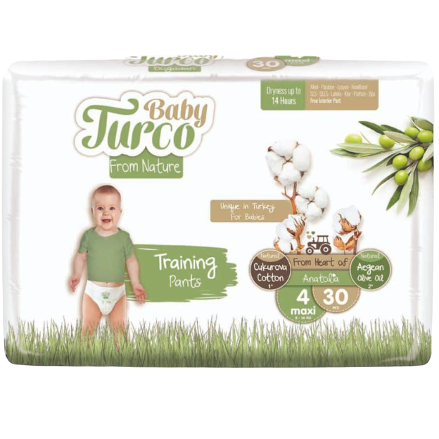 Подгузники-трусики Baby Turco 4 (8-18 кг), 30 шт. (8682241200689) - фото 1