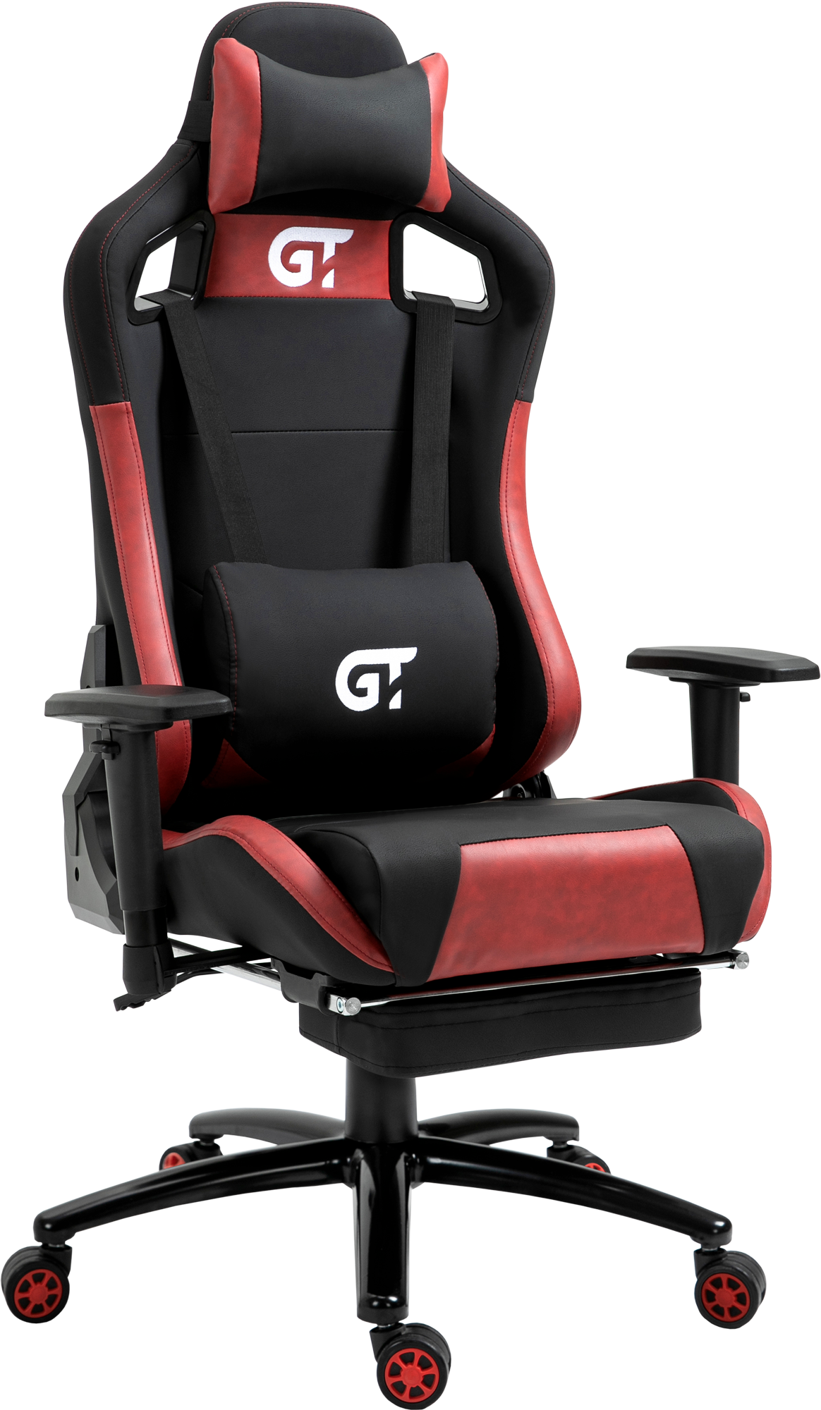 Геймерское кресло GT Racer черное с красным (X-5104 Black/Red) - фото 3