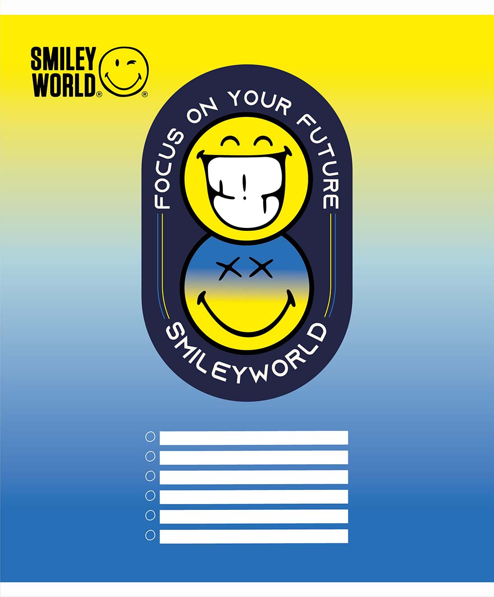 Набір зошитів Yes Smiley world А5 в клітинку 24 аркуші 20 шт. (66377) - фото 1