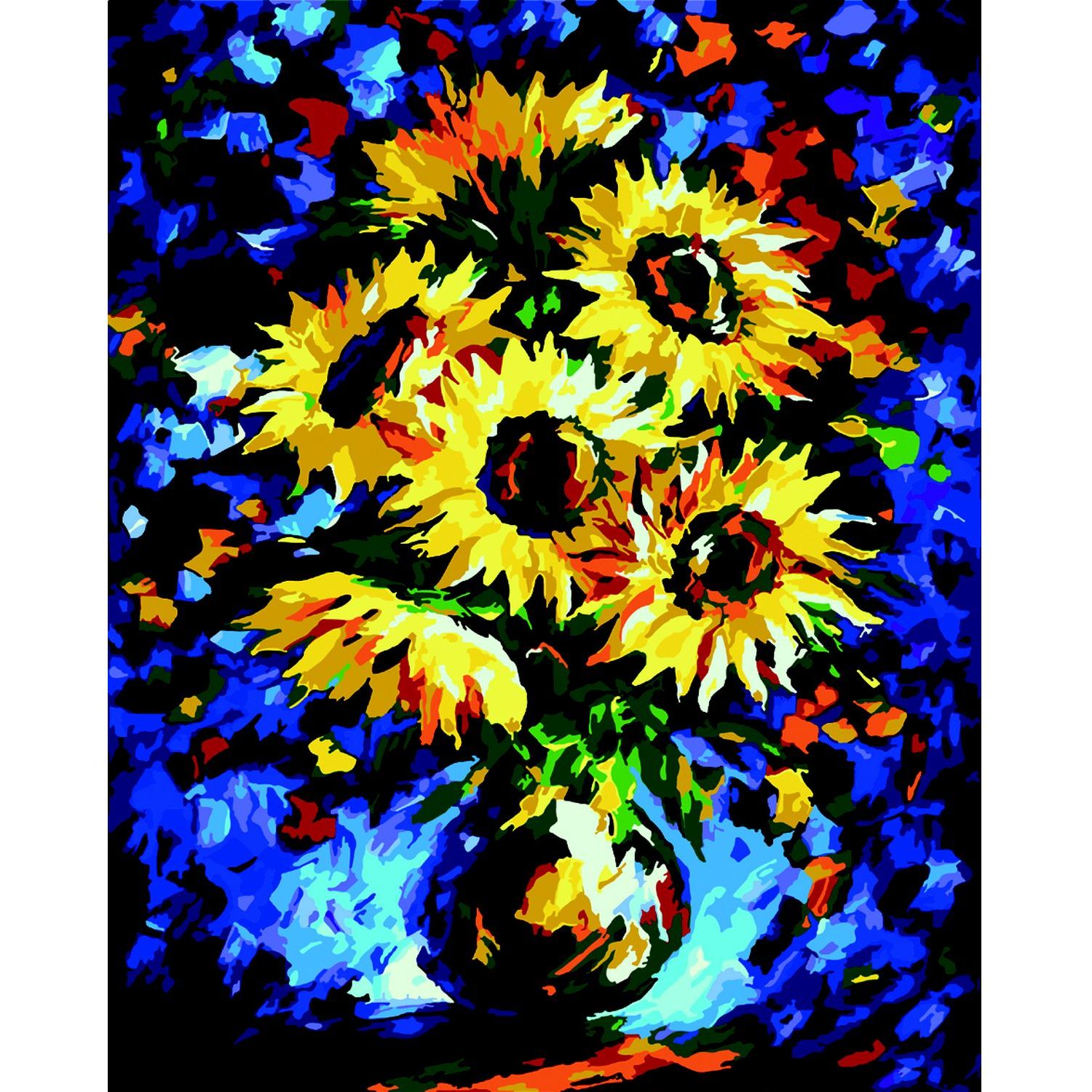 Картина за номерами ZiBi Art Line Казкові соняхи 40х50 см (ZB.64143) - фото 1