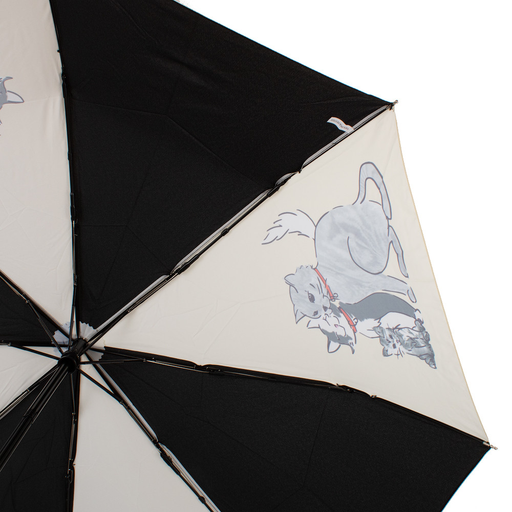 Женский складной зонтик полный автомат Guy de Jean 96 см бежевый - фото 3