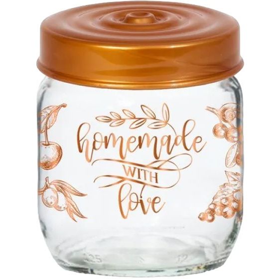 Фото - Пищевой контейнер Herevin Банка  Decorated Jam Jar-Homemade With Love, 0,425 л, прозорий (171 