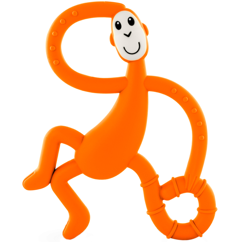Іграшка-прорізувач Matchstick Monkey Танцююча Мавпочка, 14 см, помаранчева (MM-DMT-005) - фото 1