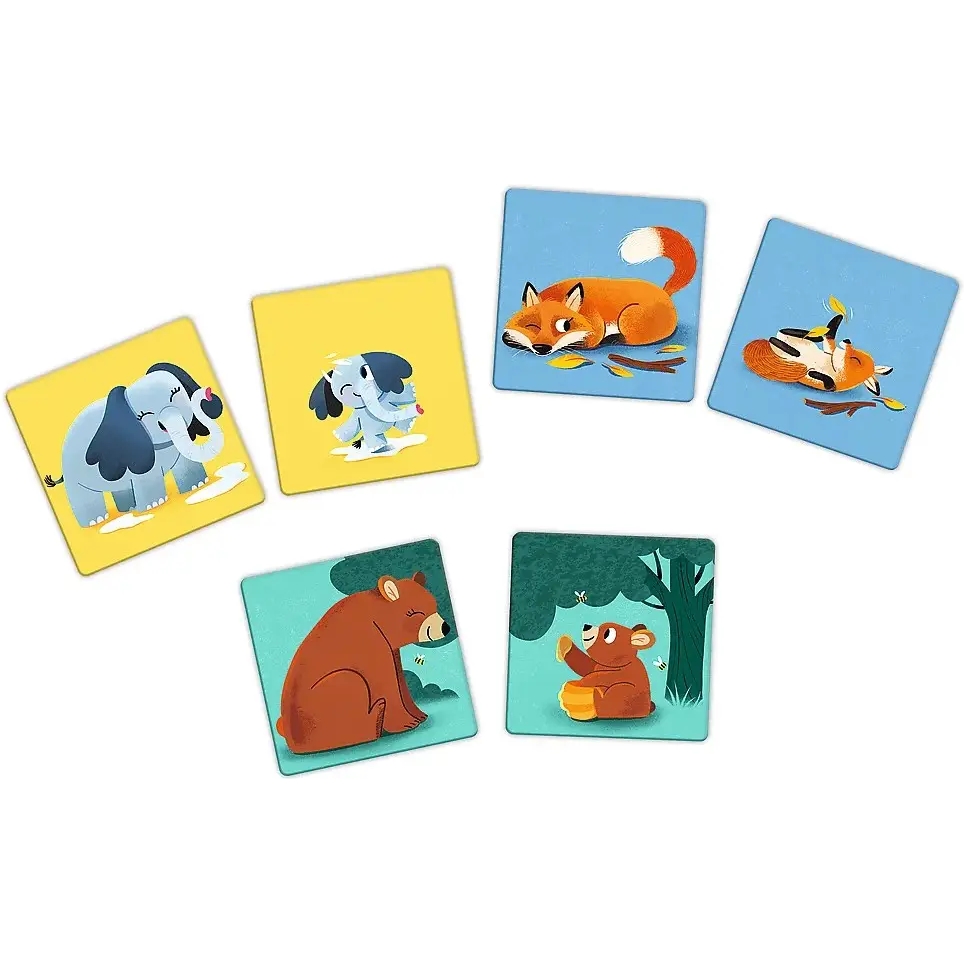 Настольная игра Trefl Memos Maxi Родители и дети животных - фото 2