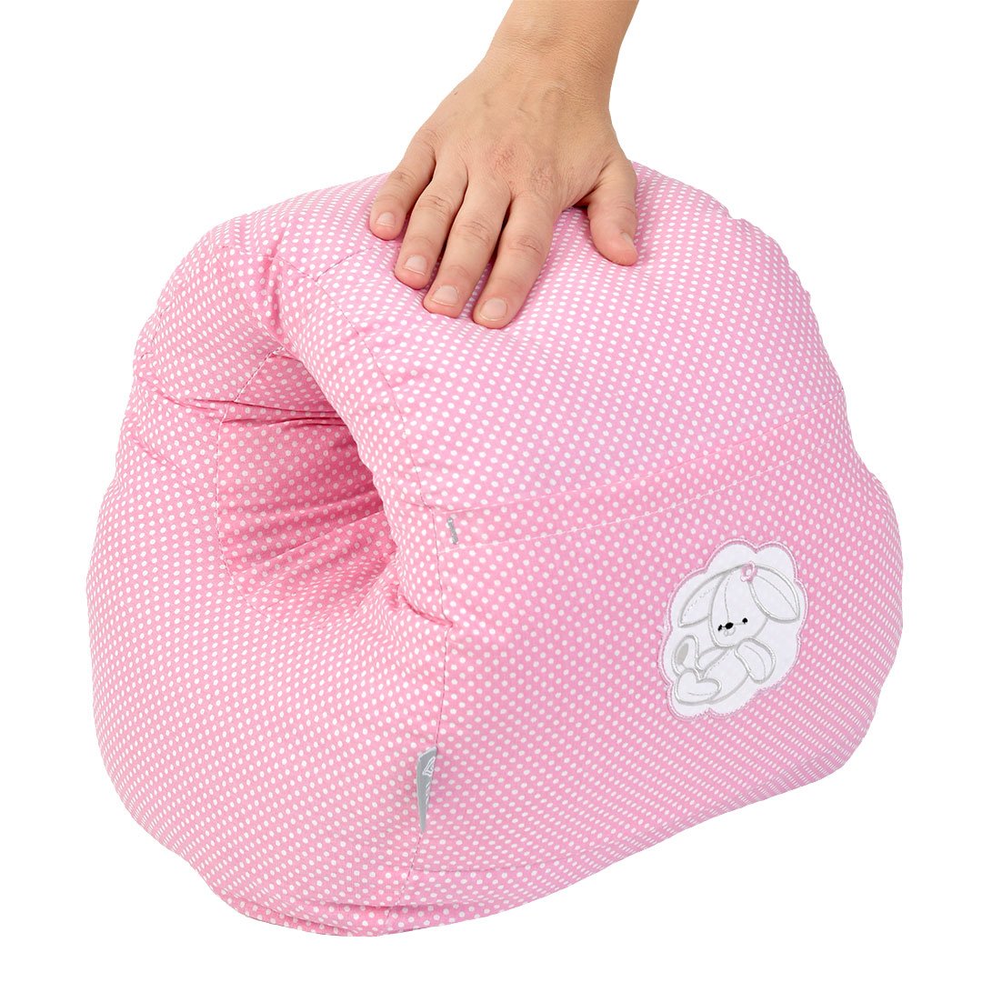 Подушка для кормления Papaella Mini Горошек, 28х30 см, розовый (8-31999) - фото 7