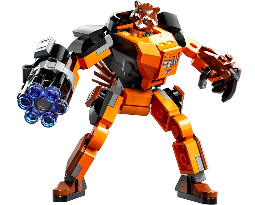 Конструктор LEGO Super Heroes Marvel Робоброня Енота Ракеты 98 деталей (76243) - фото 7