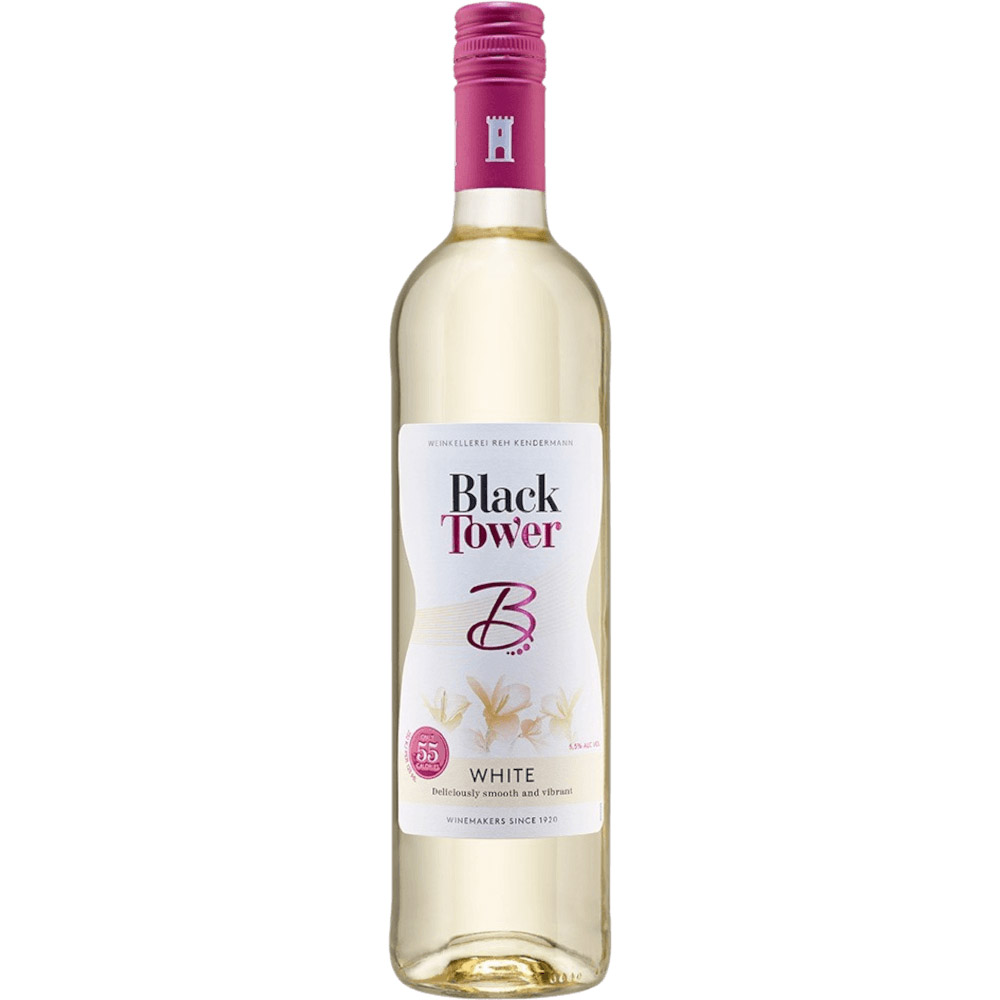 Вино Reh Kendermann B by Black Tower, біле, напівсолодке, 5,5%, 0,75 л - фото 1