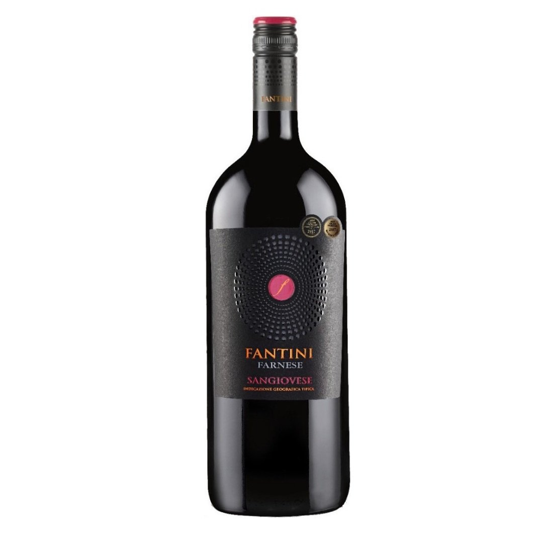 Вино Fantini Farnese Sangiovese Terre Di Chieti, червоне, сухе, 12,5%, 1,5 л (838) - фото 1