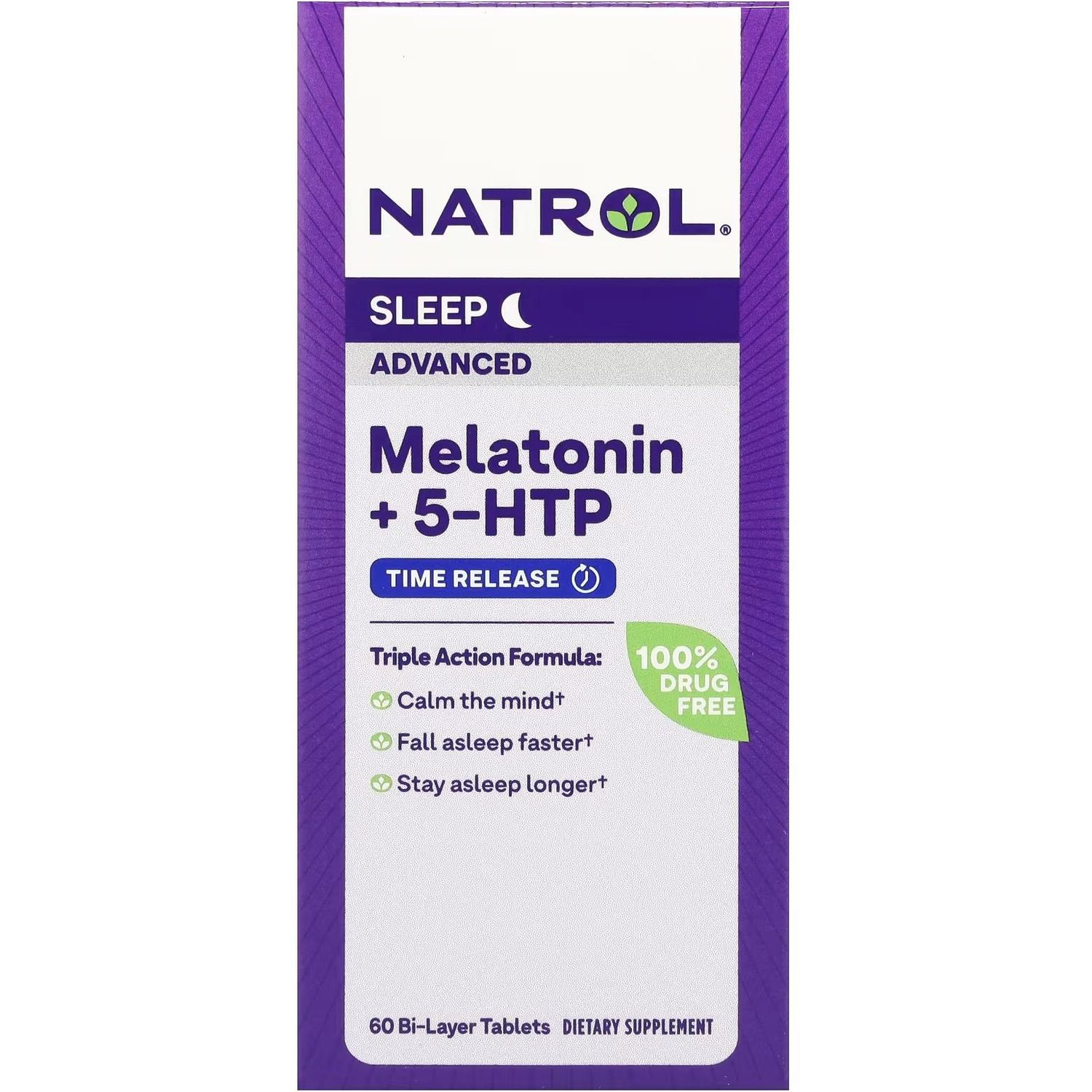 Мелатонін Natrol Melatonin+ 5-HTP 60 таблеток - фото 2