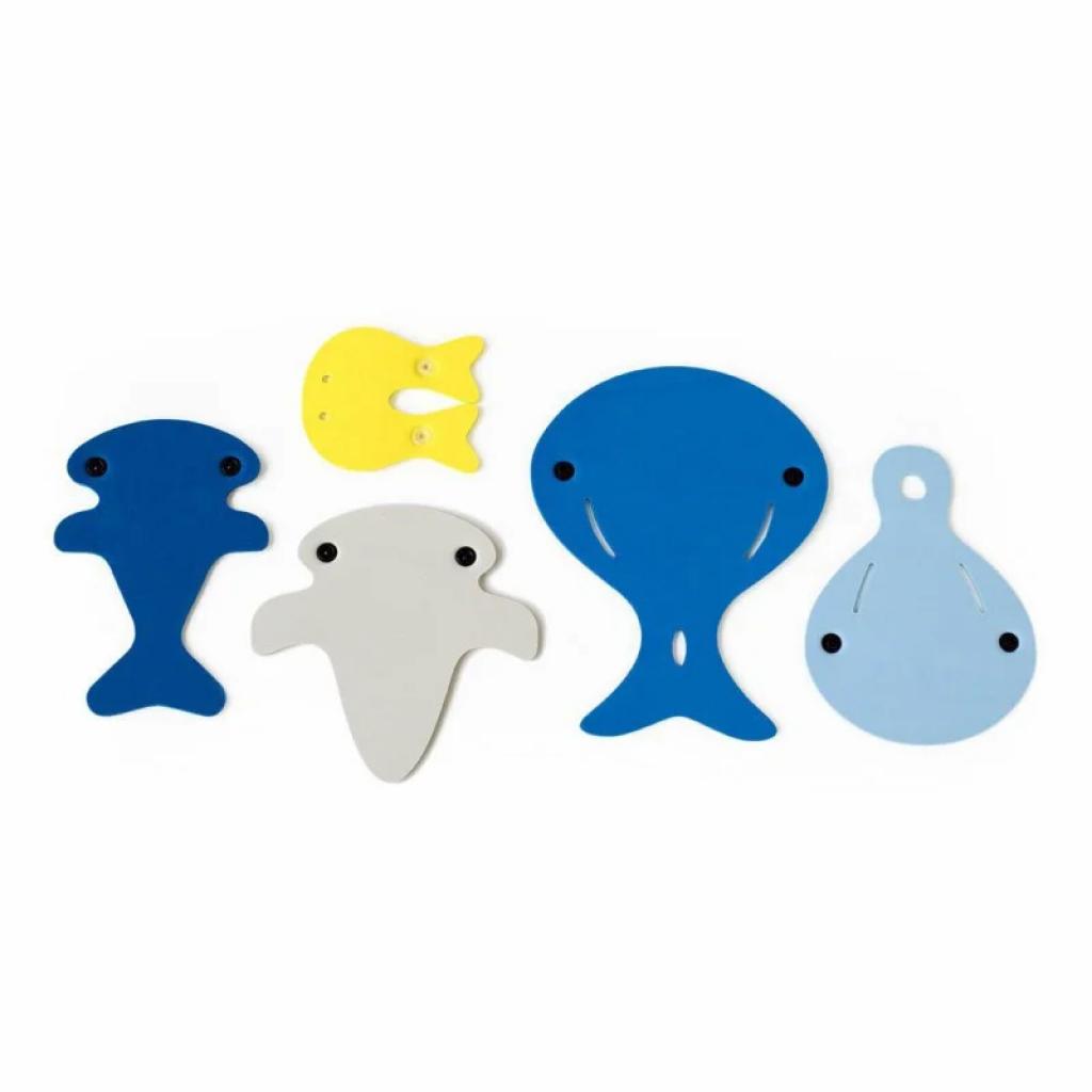 Іграшка для ванної Quut Quutopia 3D Морські кити, 5 деталей (171065) - фото 3