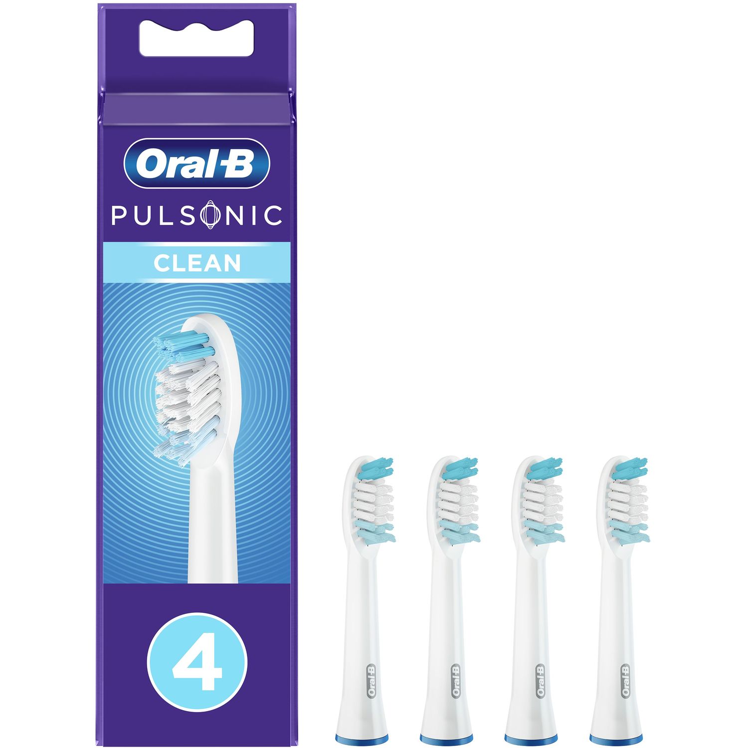 Насадки для электрической зубной щетки Oral-B Pulsonic Clean, 4 шт. - фото 1