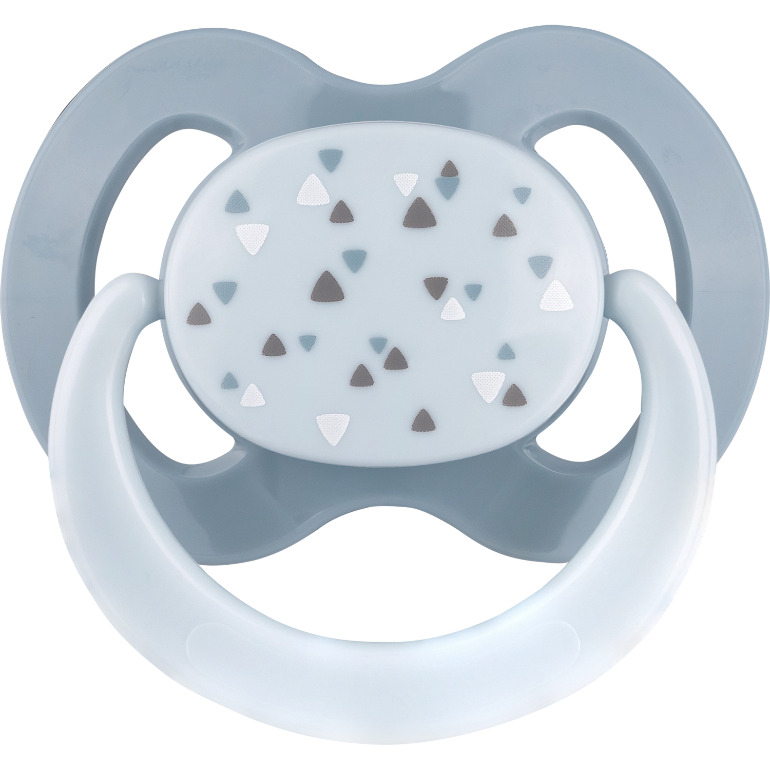 Пустышка плоская Baby-Nova с рисунком и кольцом силикон 2 шт. (3962314) - фото 1