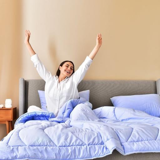 Набор постельного белья Ideia Oasis с одеялом, полуторный, лавандовый (8000035247) - фото 7