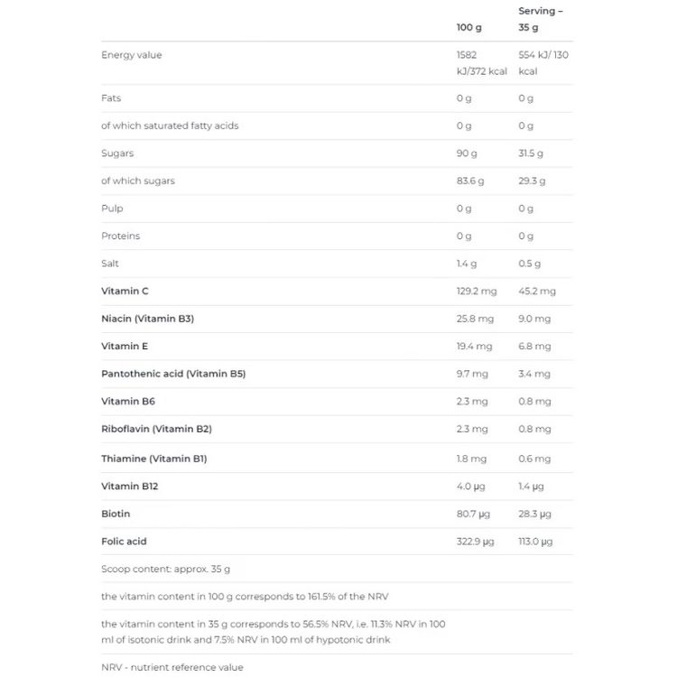 Изотоник Nutrend Isodrinx черная смородина 420 г - фото 3