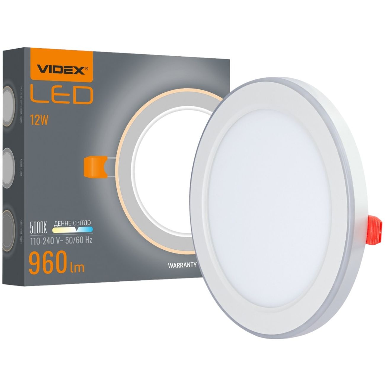 Светильник потолочный Videx LED Встроенный с декоративной подсветкой (VL-DL4R-1252) - фото 1