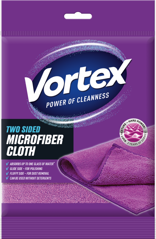 Серветка Vortex з мікрофібри універсальна, фіолетовий - фото 1