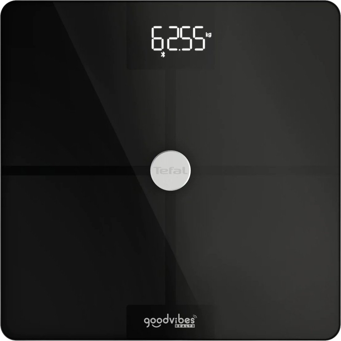 Весы напольные Tefal Goodvibes Smart Bluetooth 180 кг Аккумулятор Li-Ion стекло черные - фото 1