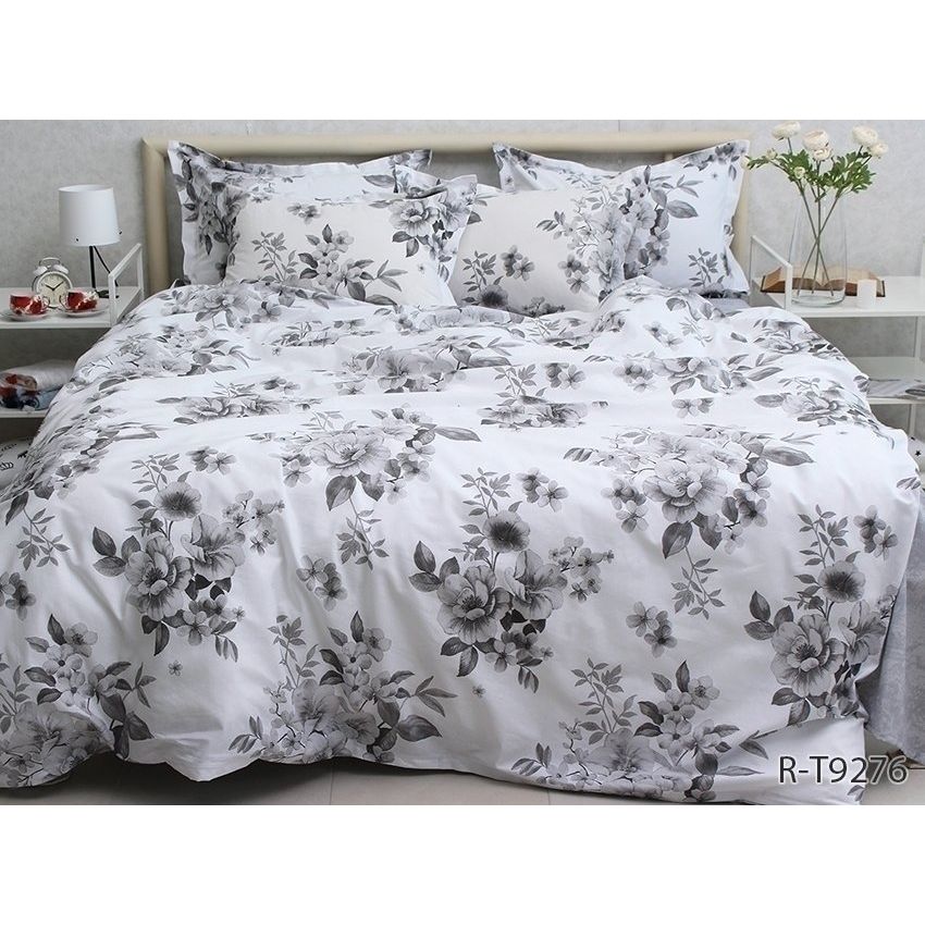 Комплект постільної білизни TAG Tekstil з компаньйоном Сімейний Різнобарвний 000240812 (R-T9276) - фото 1