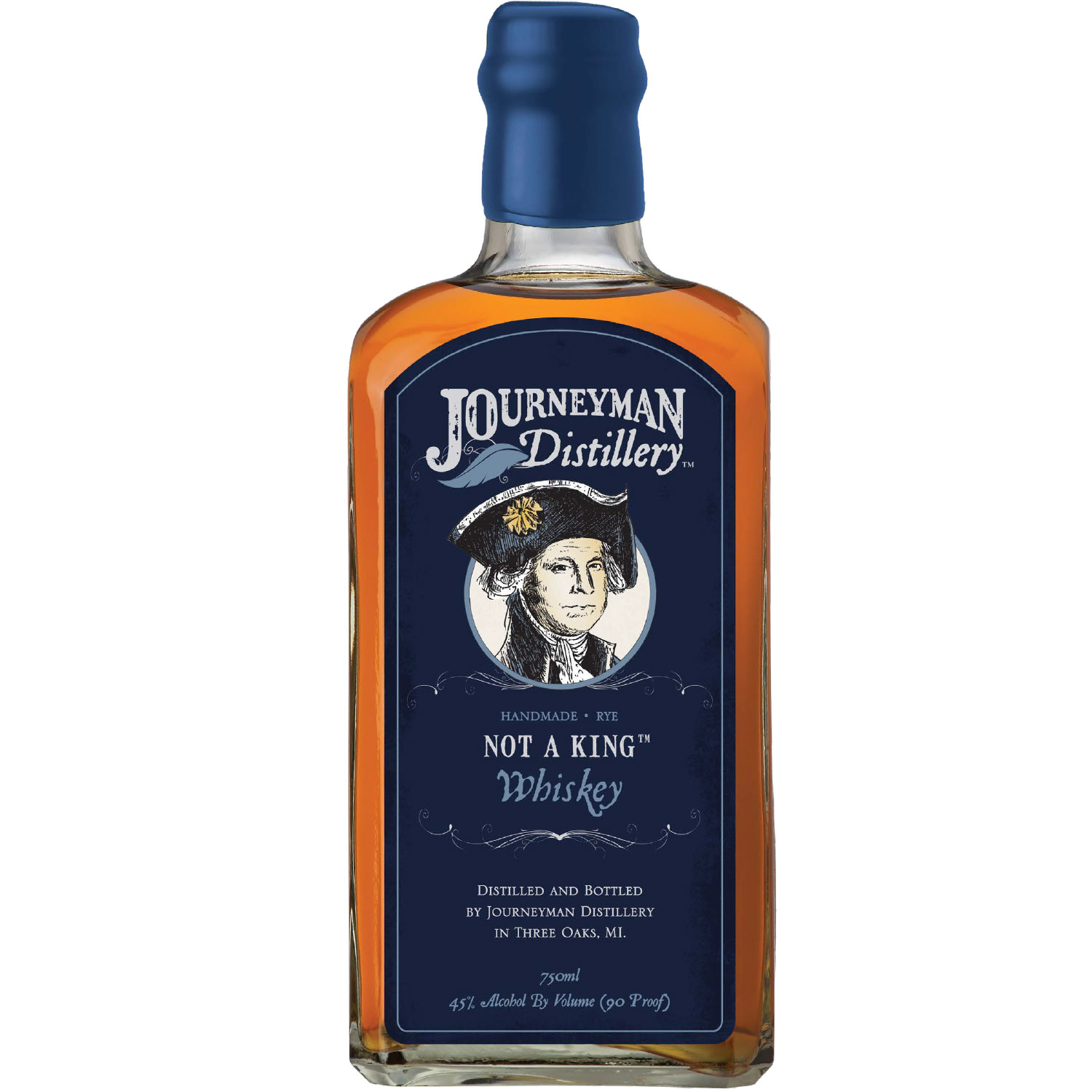 Виски Journeyman Distillery No King American Rye Whiskey 45% 0.5 л - фото 1