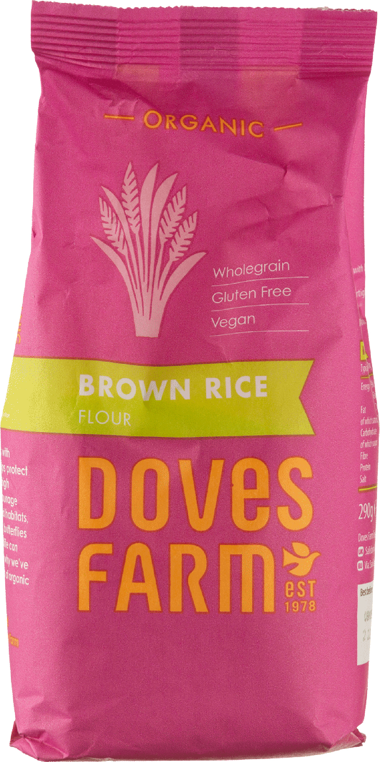 Мука из коричневого риса Doves Farm без глютена органическая 290 г - фото 1