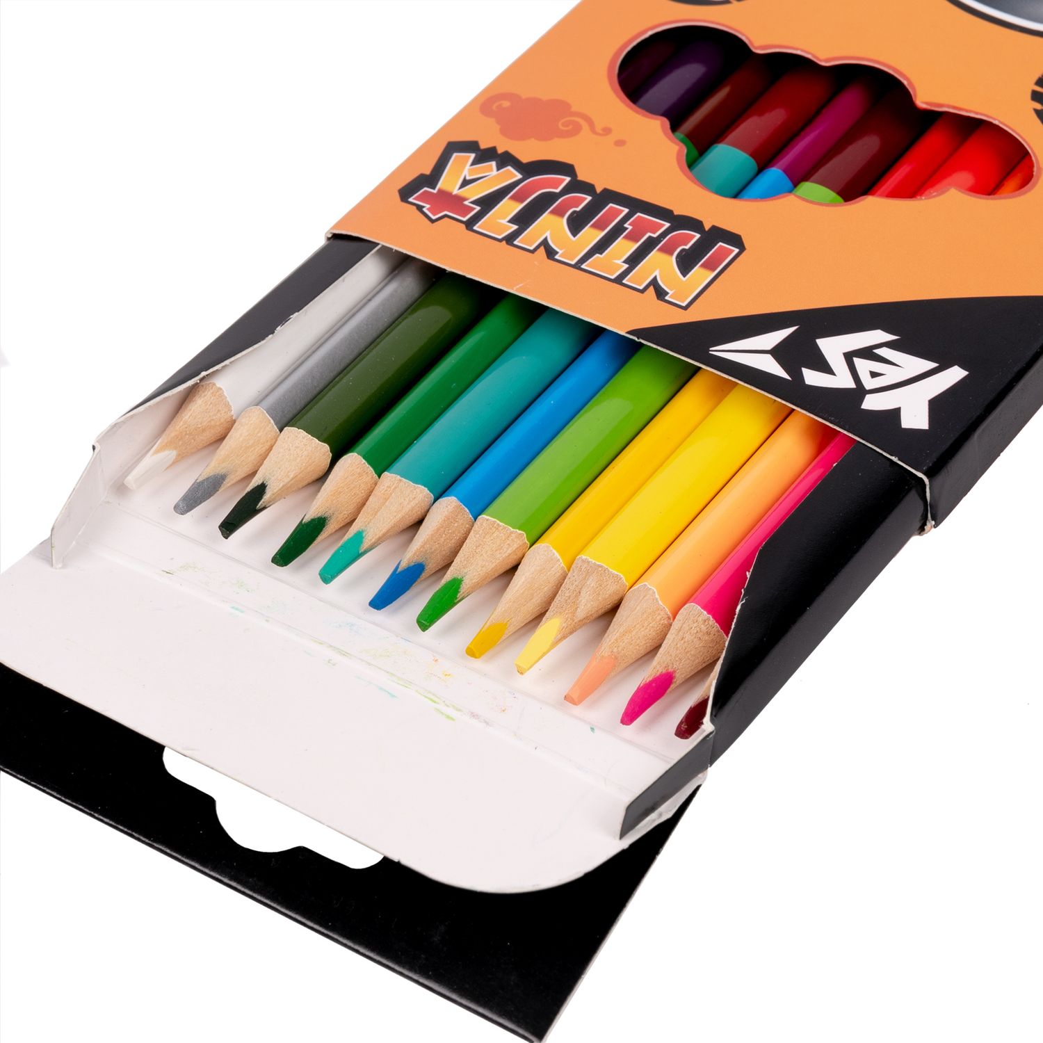 Олівці кольорові Yes Ninja, двосторонні, 12 шт., 24 кольори (290707) - фото 2