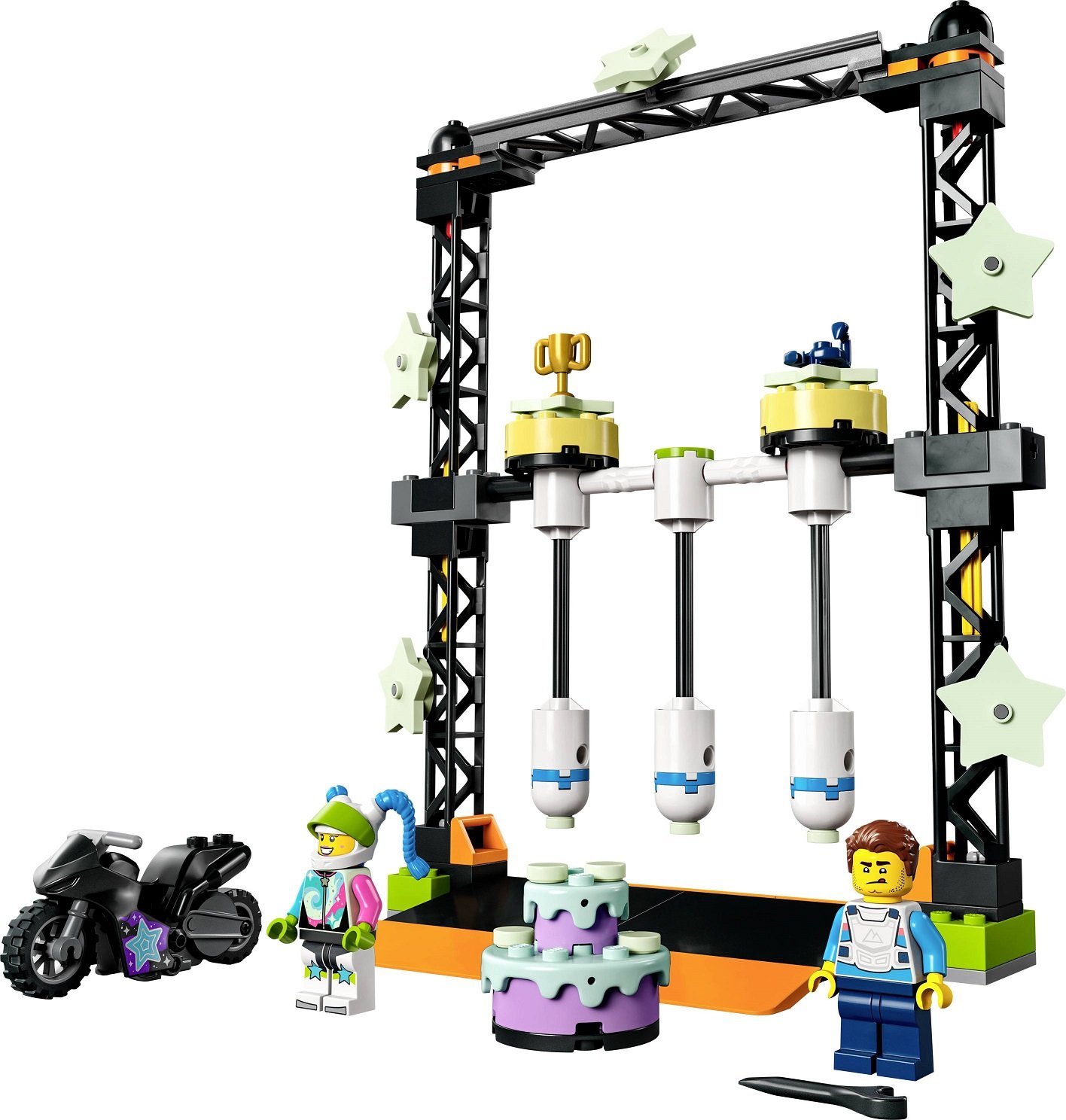 Конструктор LEGO City Випробування трюків з нокдауном, 117 деталей (60341) - фото 2