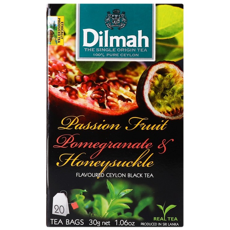 Чай черный Dilmah PasFruit Pomegranate&Honeysuckle, 30 г (20 шт. х 1.5 г) (896868) - фото 2